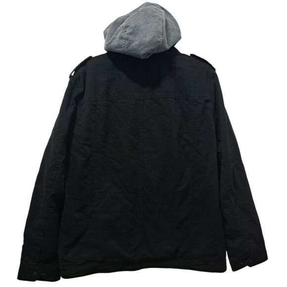 Levi's Men's Sherpa Lined Two Pocket Hooded Trucker Jacket Black Large NWT - Picture 6 of 16